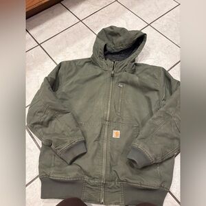 Carhartt Sage Green Hooded Jacket